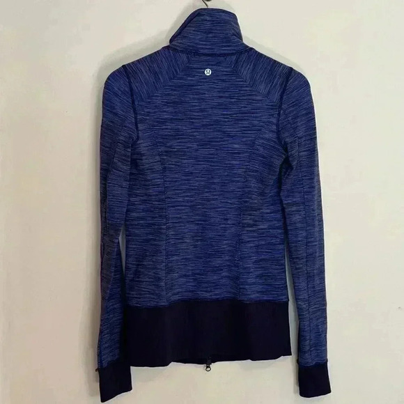 RARE Lululemon Full Zip Nice Asana Jacket - Wee Are From Space Cadet Blue - Picture 8 of 16